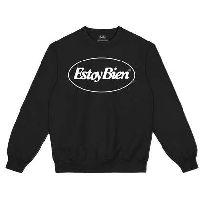 Poleron Crewneck Estoy Bien - Logo - Negro