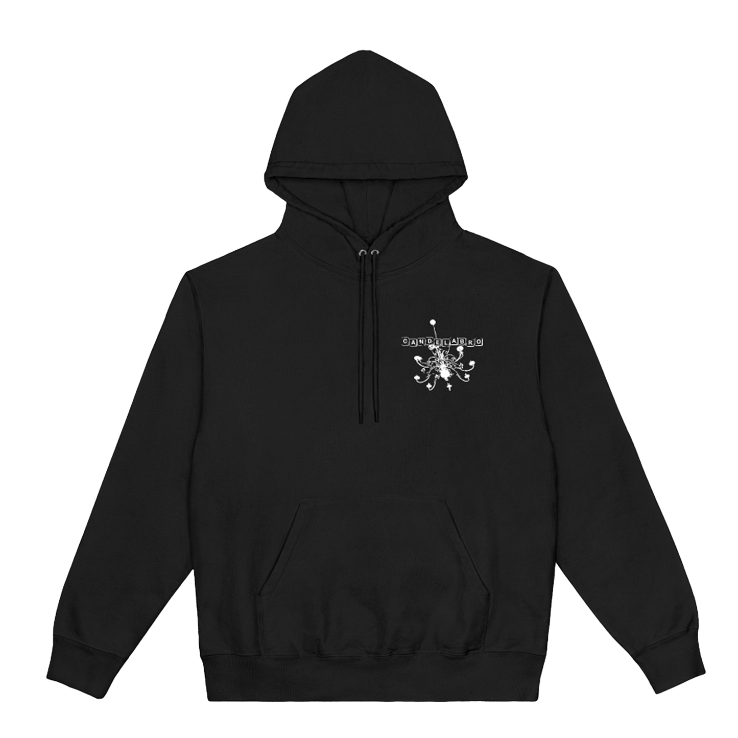 Poleron Hoodie Candelabro - Lámpara  - Negro