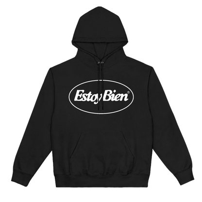 Poleron Hoodie Estoy Bien - Logo  - Negro