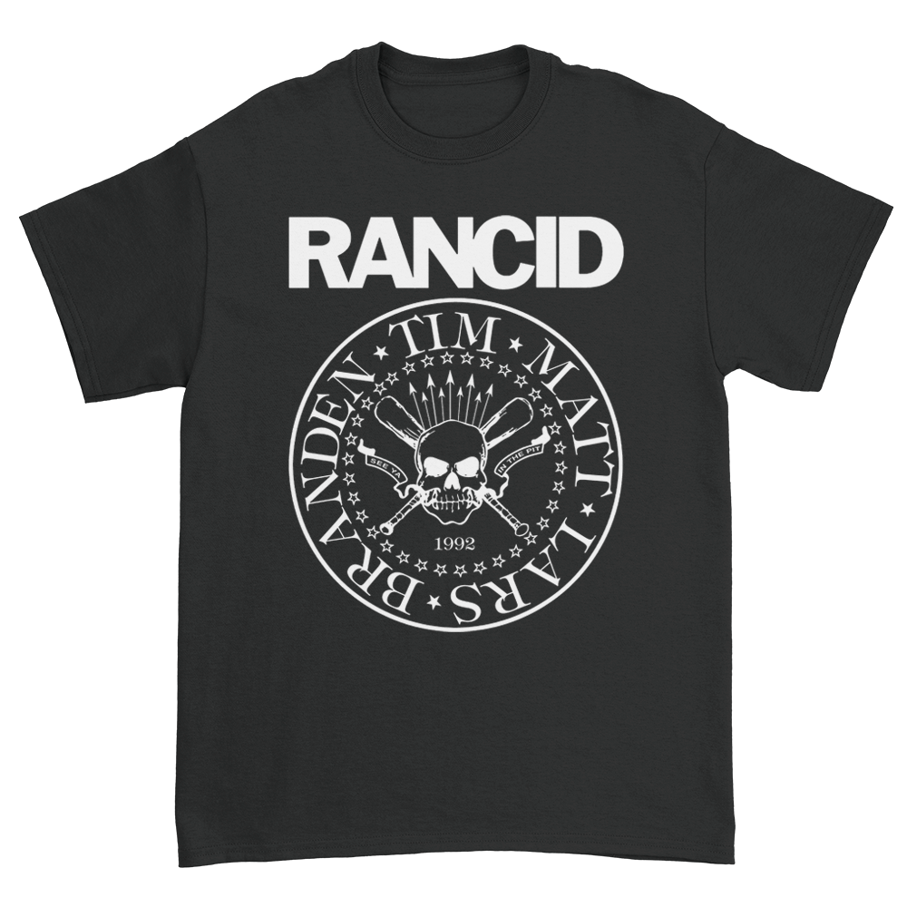 Polera Oficial - Rancid - Ramones - Negra