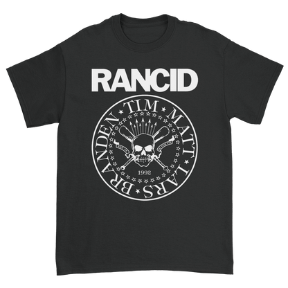 Polera Oficial - Rancid - Ramones - Negra