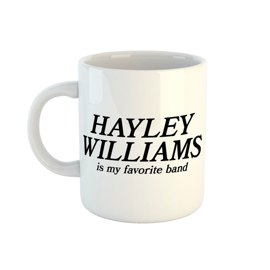 Tazón Oficial Hayley Williams - Is My Favorite Band - Blanco