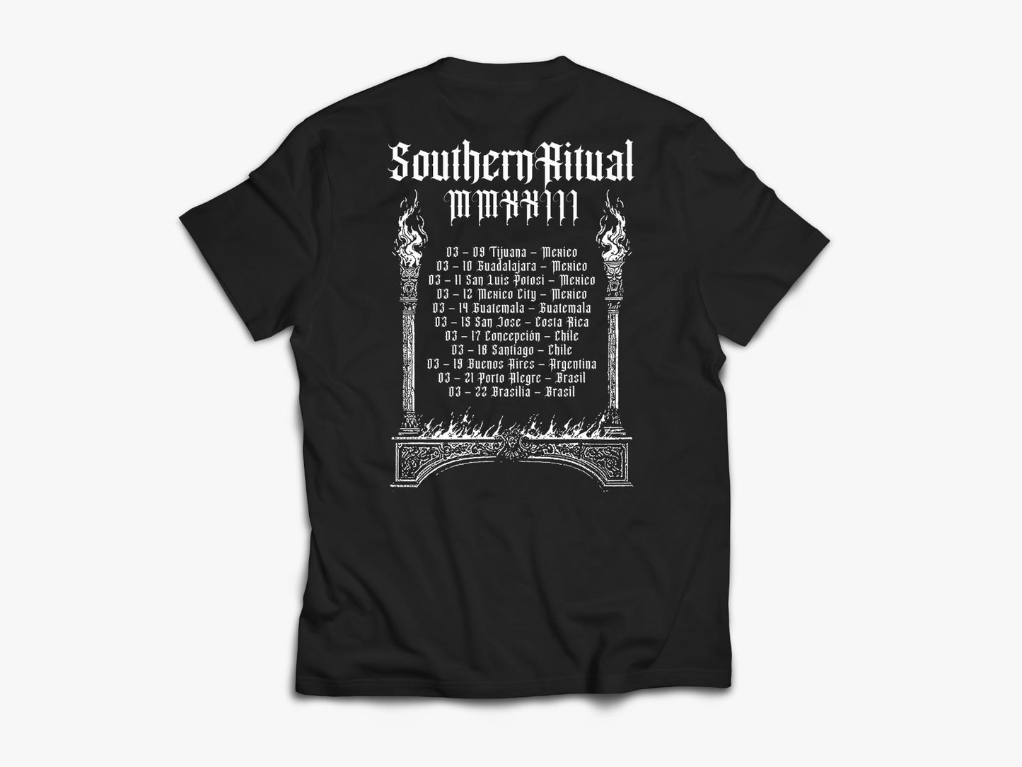 Polera Oficial - Mayhem - Southern Ritual - Negra