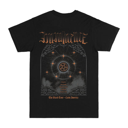 Polera Oficial Imminence - The Black Tour Latam - Negro
