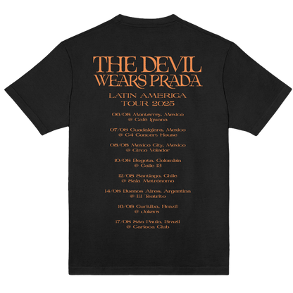 Polera Oficial The Devil Wears Prada - Latin American Tour - Negro