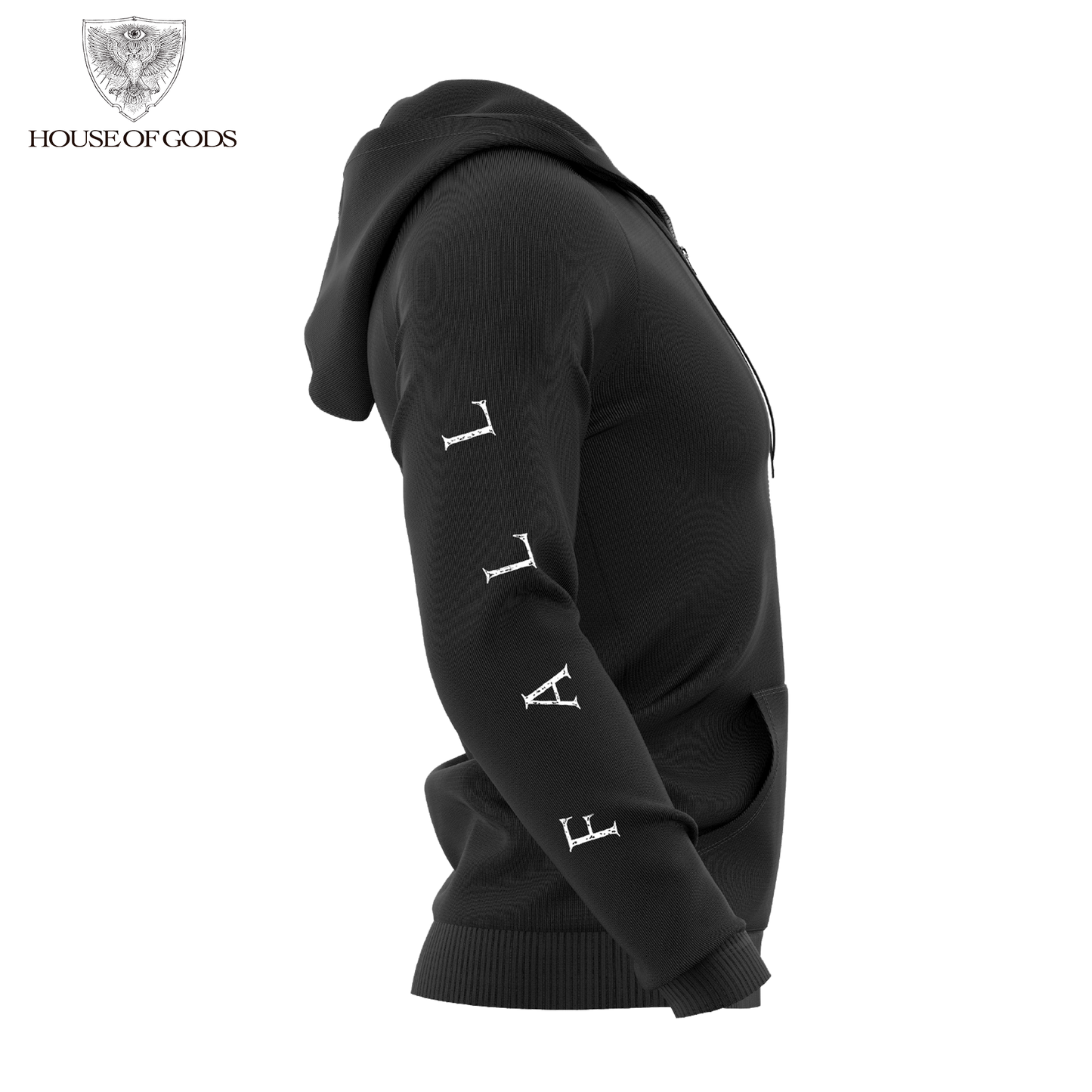 Poleron Zip Up Oficial Borknagar - Fall - Negro