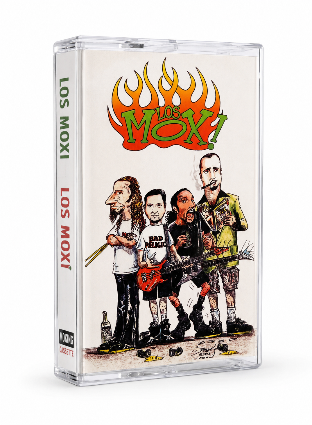 Los Mox! - Pack - Polera Un Beso y una Flor - Negro + Cassette