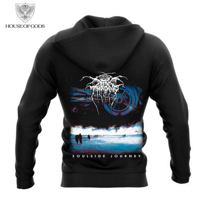 Poleron Zip Up Oficial Darkthrone - Journey Fall - Negro