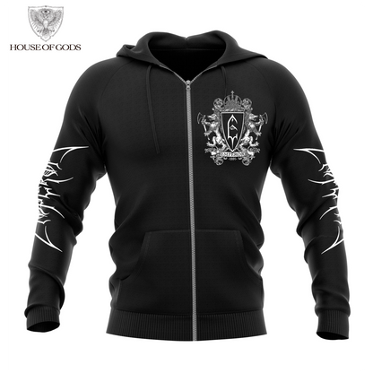 Poleron Oficial Zip Up Oficial Emperor - Rider - Negro