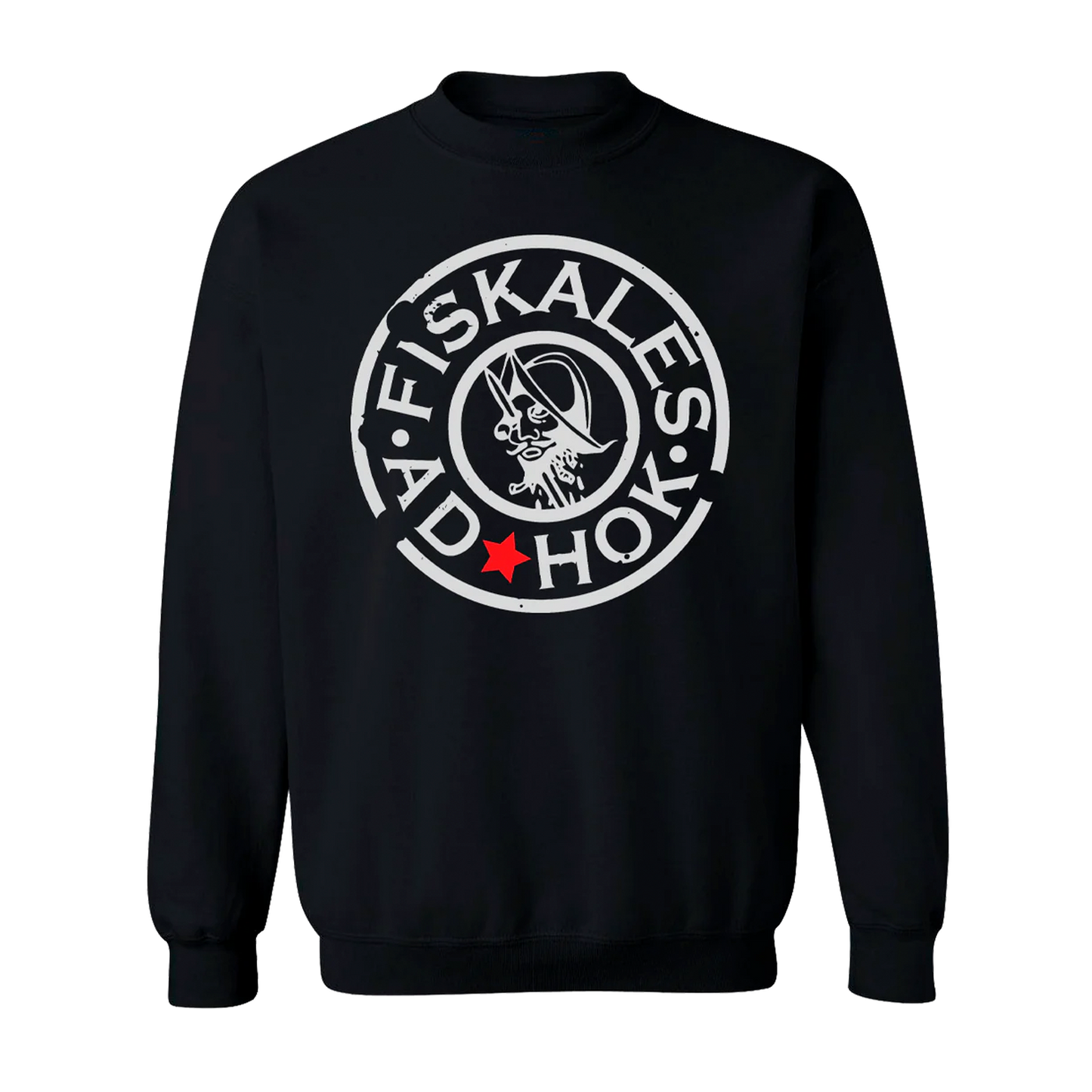 Poleron Oficial Crewneck Fiskales Ad-Hok - Logo - Negro