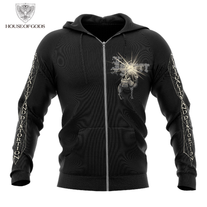 Poleron Zip Up Oficial Igorrr - Spirituality and Distortion - Negro