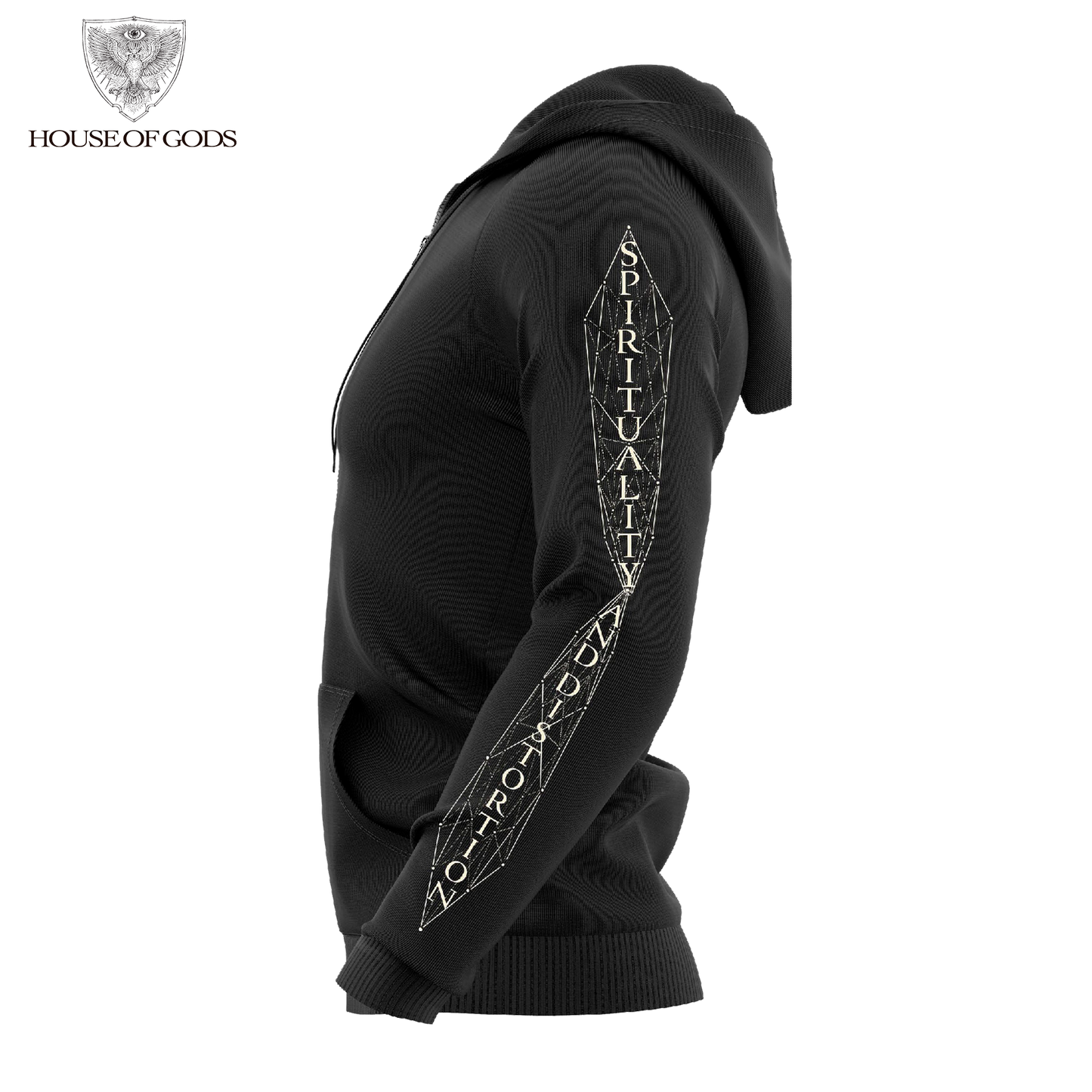 Poleron Zip Up Oficial Igorrr - Spirituality and Distortion - Negro