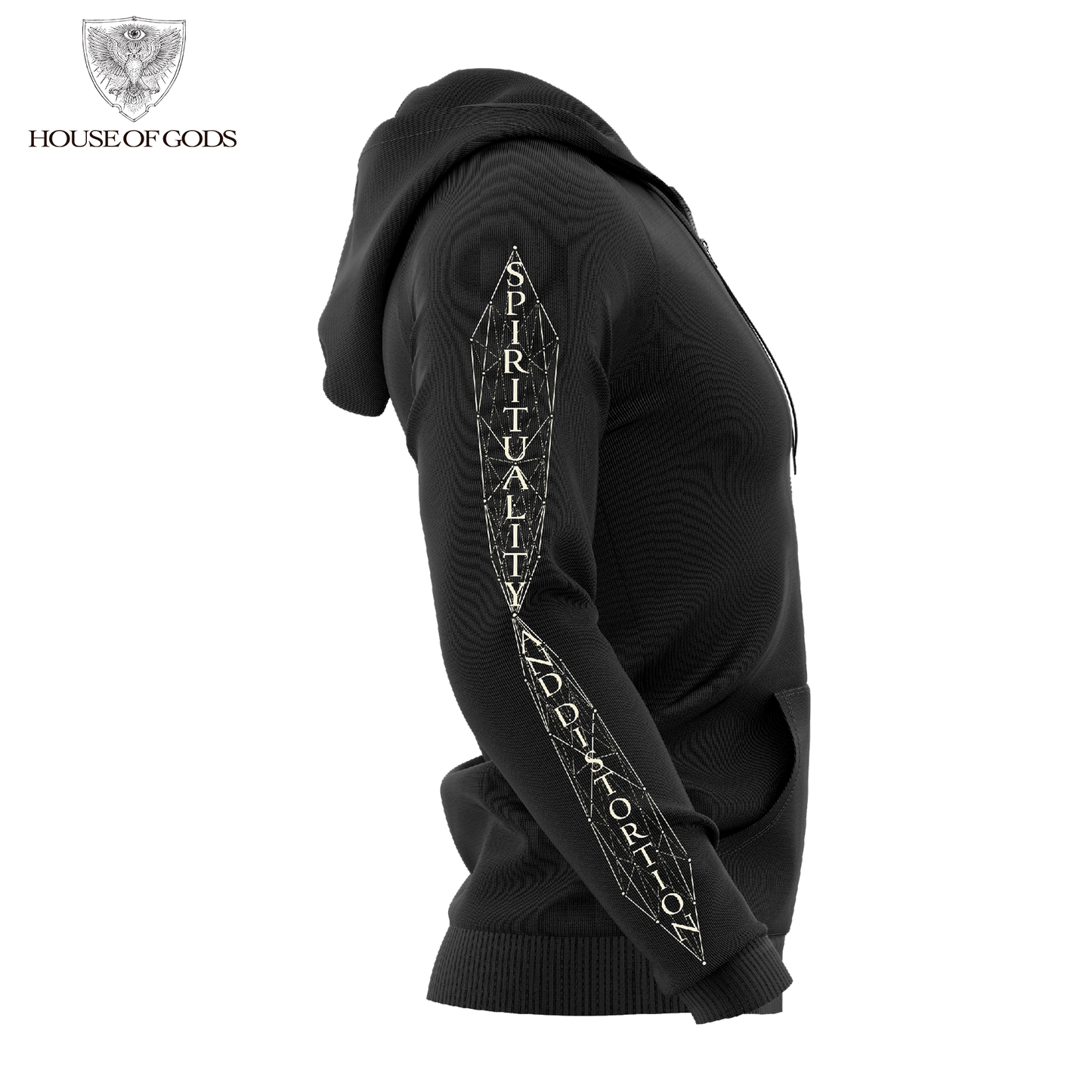 Poleron Zip Up Oficial Igorrr - Spirituality and Distortion - Negro