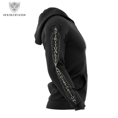 Poleron Zip Up Oficial Igorrr - Spirituality and Distortion - Negro