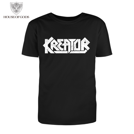 Polera Oficial Kreator - Logo (Satan is Real) - Negro