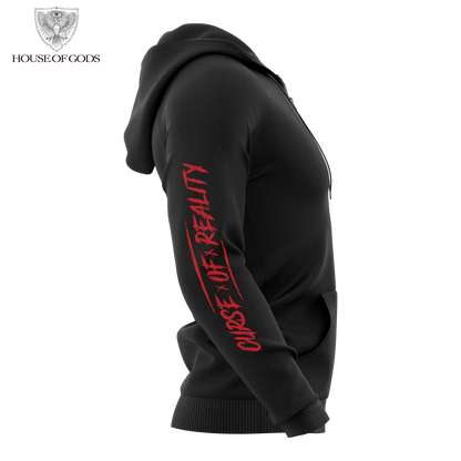 Poleron Zip Up Oficial Kreator - Curse of Reality - Negro