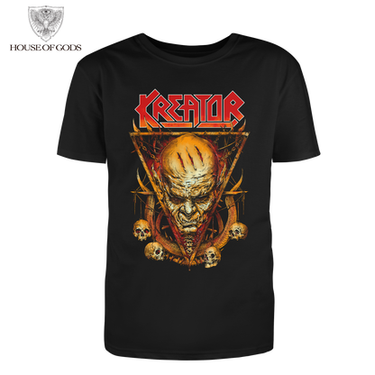 Polera Oficial Kreator - Face Horns - Negro