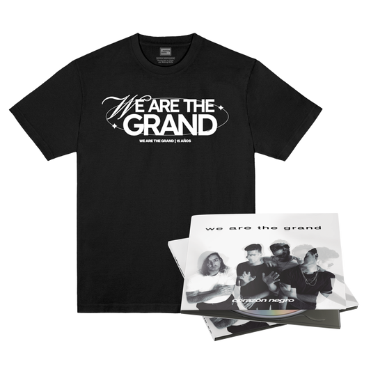 We Are The Grand - Pack - Polera Logo 2 + CD Corazón Negro
