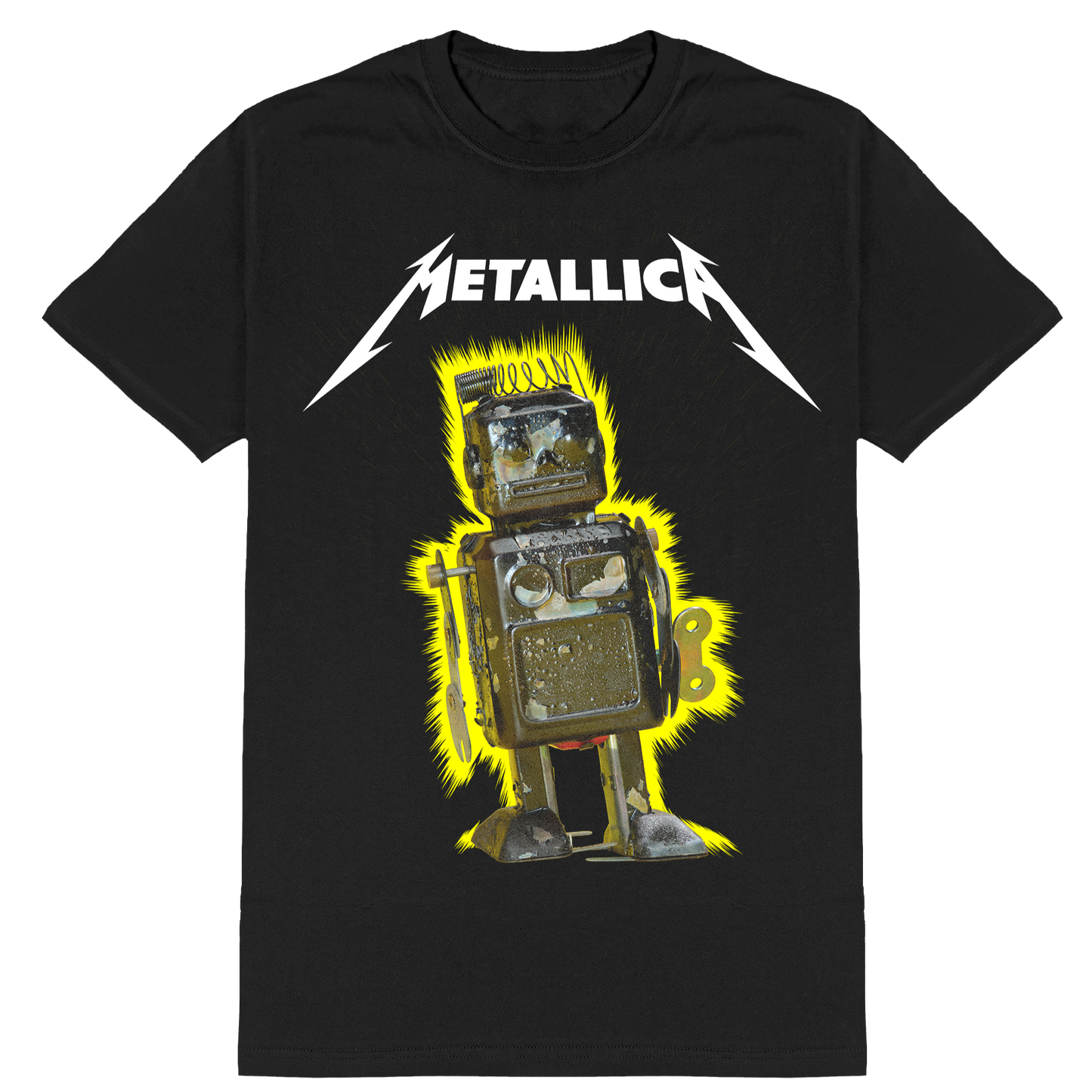 Polera Oficial Metallica - M72 Robot - Negro