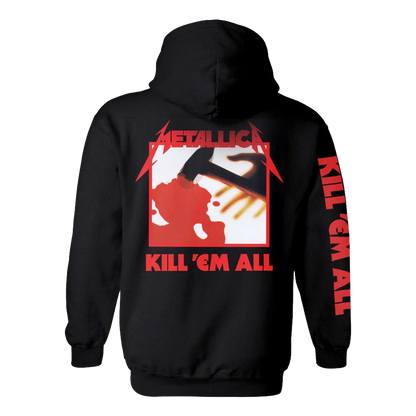 Poleron Hoodie Oficial Metallica - Kill 'Em All - Negro