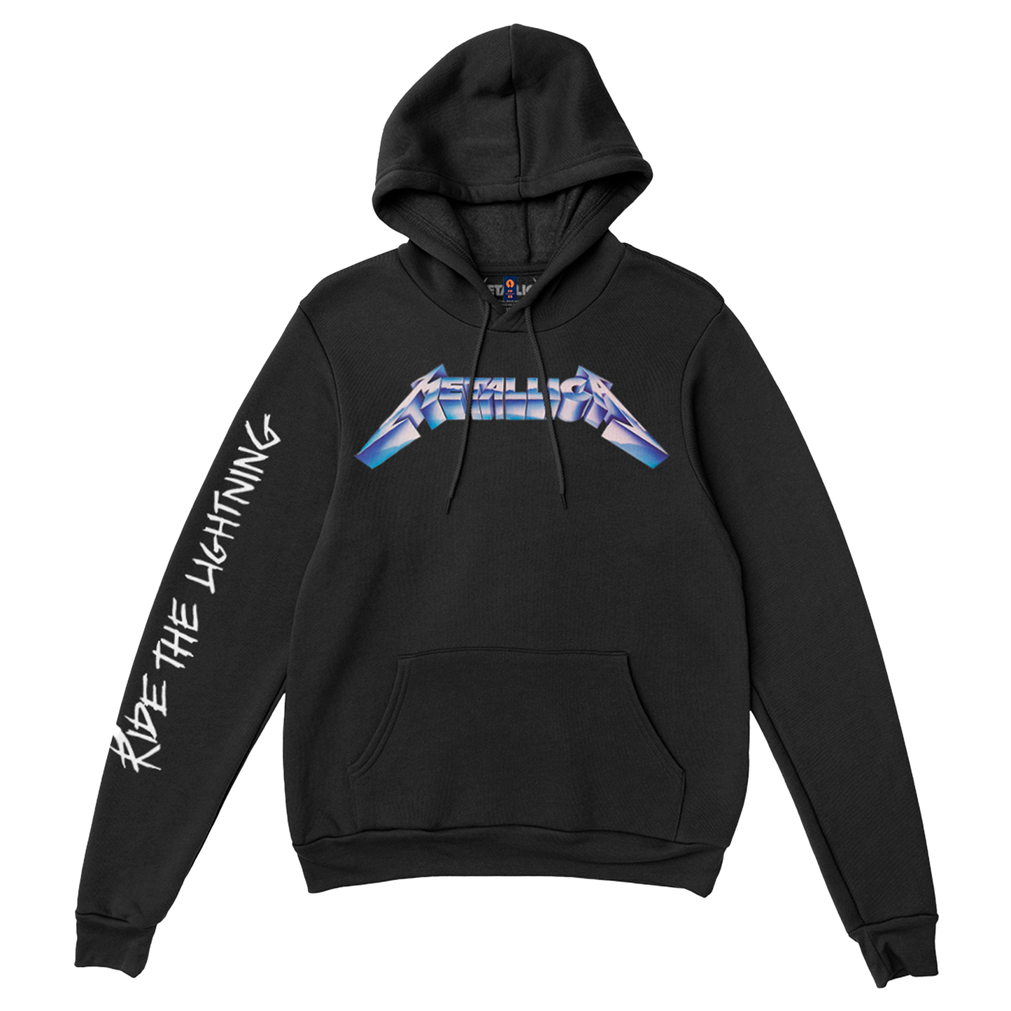 Poleron Hoodie Oficial Metallica - Ride The Lightning - Negro