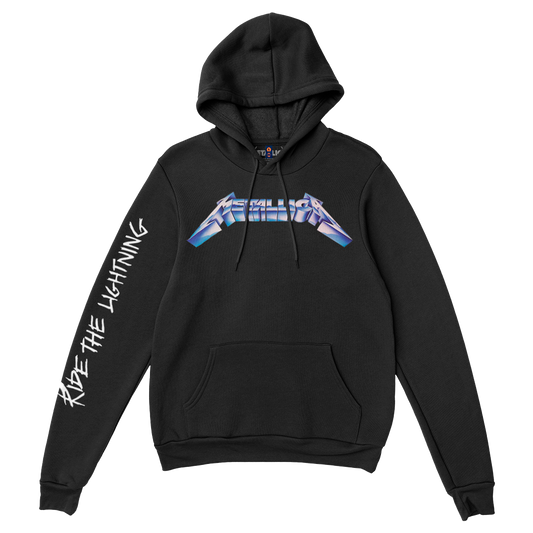 Poleron Hoodie Oficial Metallica - Ride The Lightning - Negro