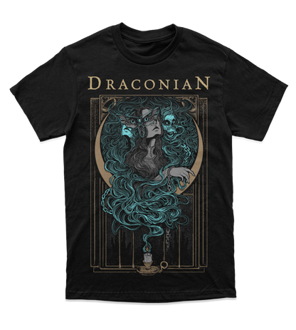 Polera Oficial Draconian - Sleepwalkers - Negro