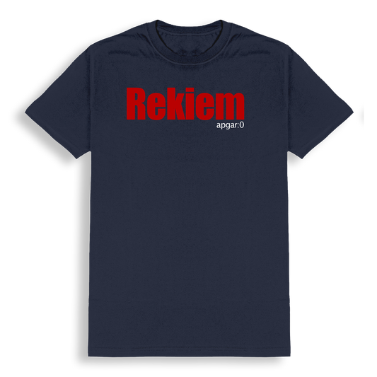 Polera Oficial Rekiem - Apgar:0 - Azul Marino