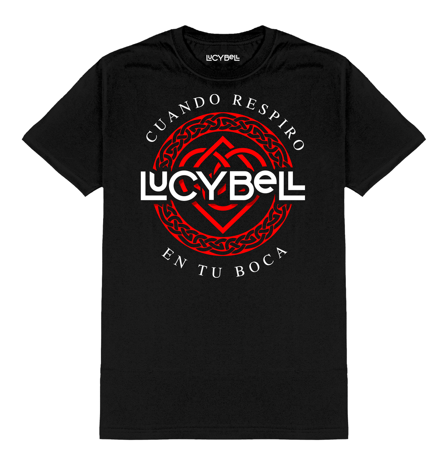 Polera Oficial Lucybell - Cuando Respiro en tu Boca - Negro