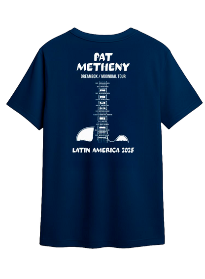 Polera Oficial Pat Metheny - Dreambox/Moondial Tour - Azul Marino
