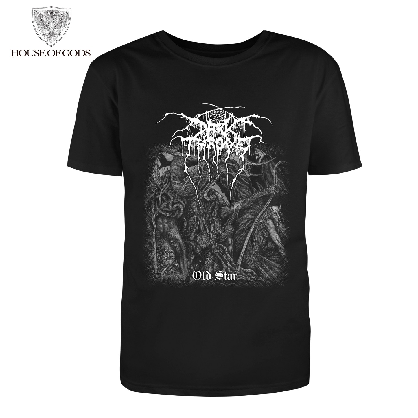 Polera Oficial Darkthrone - Old Star - Negro