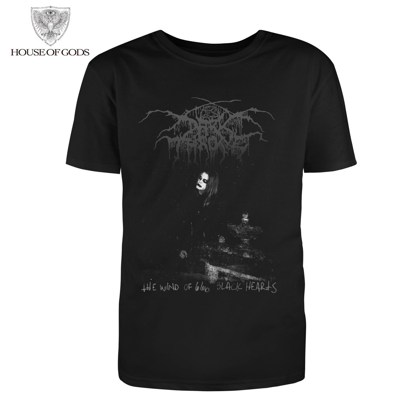 Polera Oficial Darkthrone - The Wind of 666 Black Hearts - Negro