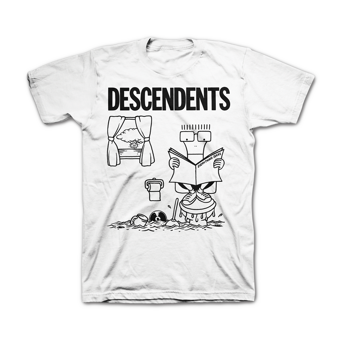 Polera Oficial Descendents - Everything Sucks - Blanco