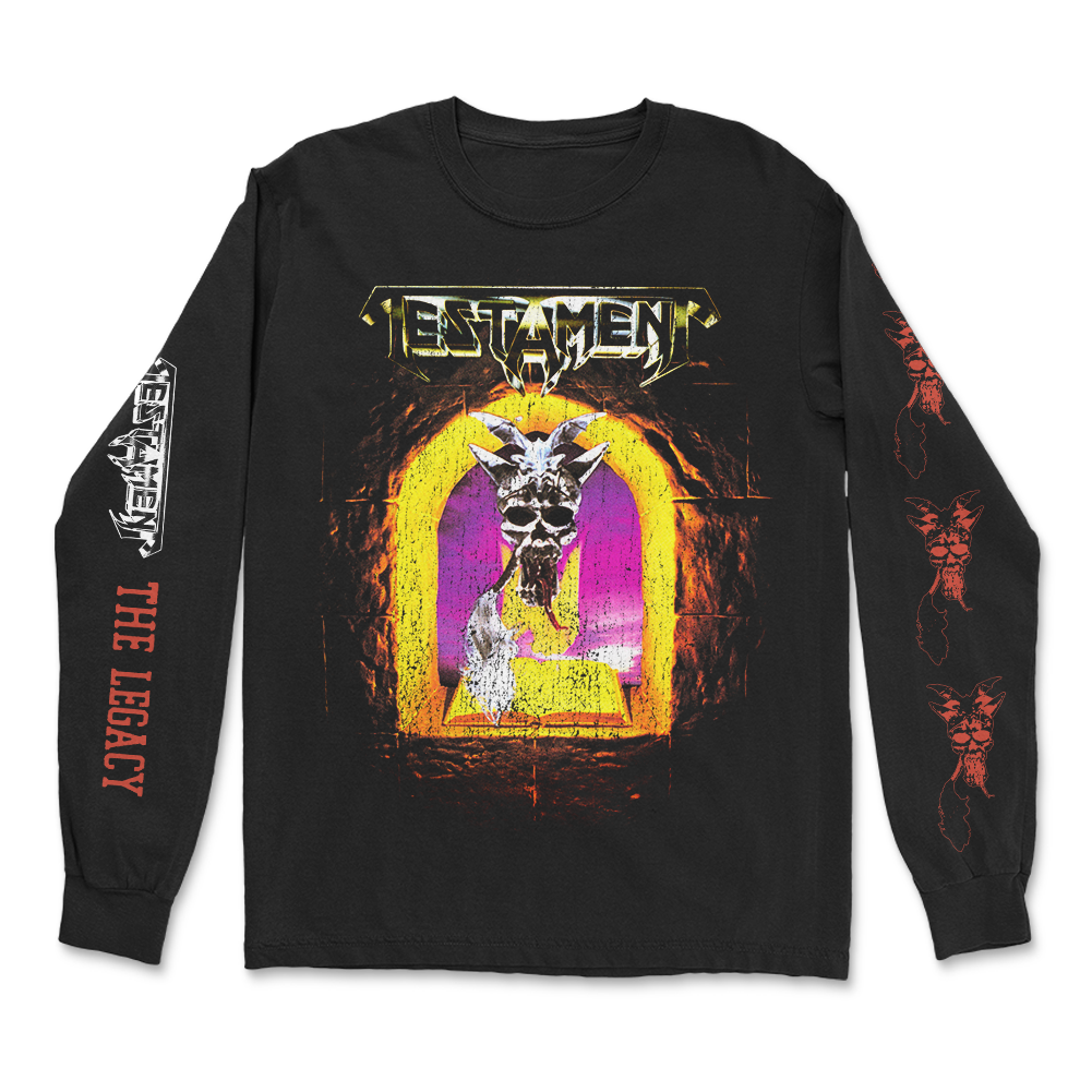 Polera Manga Larga Oficial Testament - The Legacy - Negro