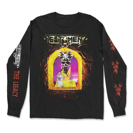 Polera Manga Larga Oficial Testament - The Legacy - Negro