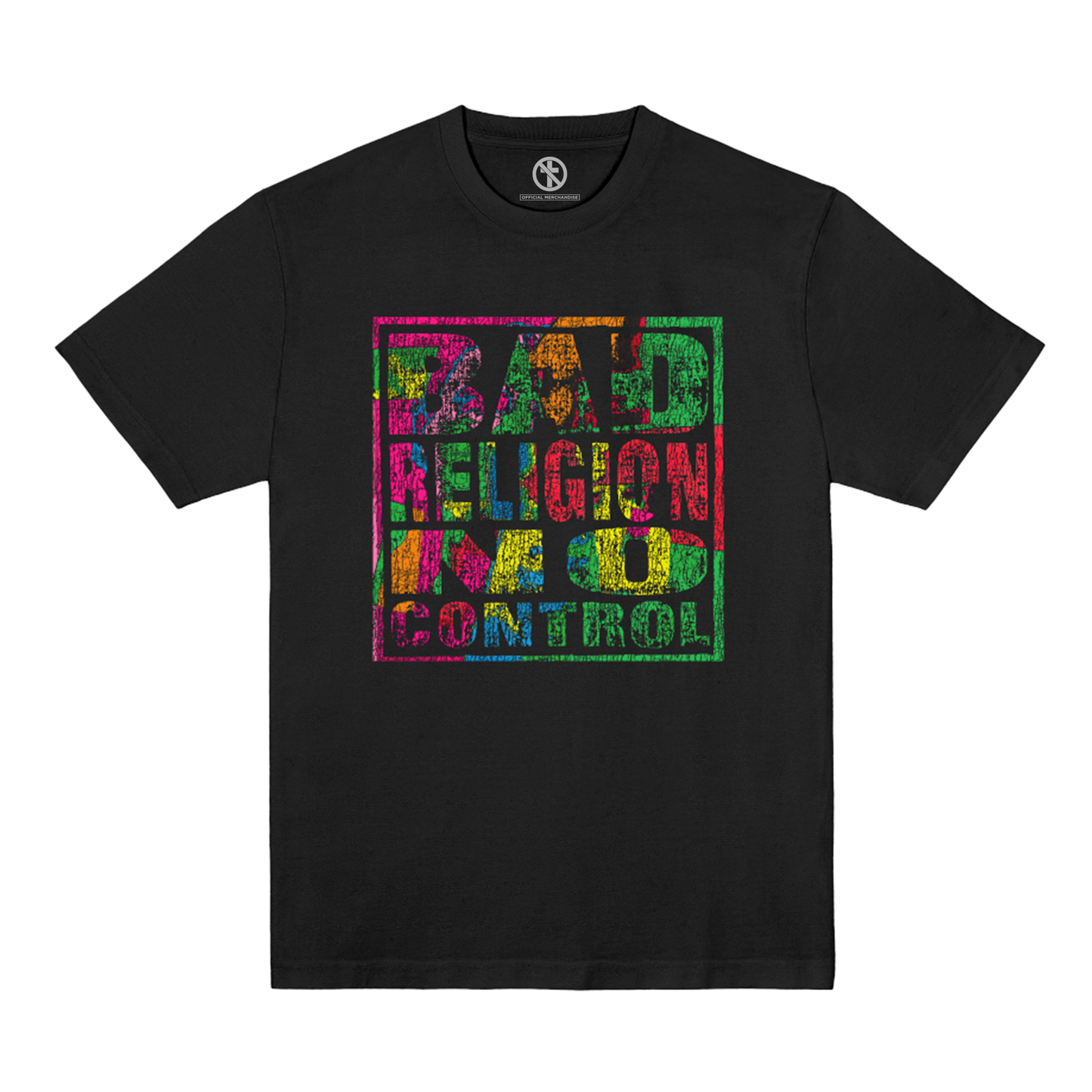 Polera Oficial Bad Religion - No Control - Negro