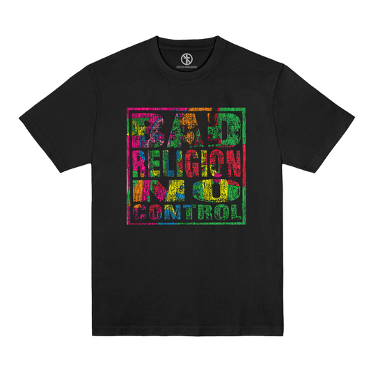 Polera Oficial Bad Religion - No Control - Negro