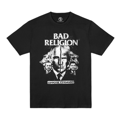 Polera Oficial Bad Religion - Oppose Tyrany - Negro