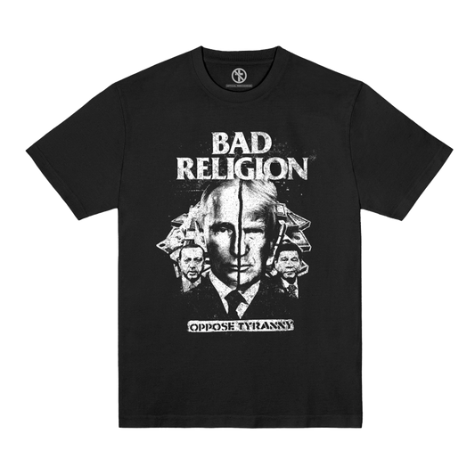 Polera Oficial Bad Religion - Oppose Tyrany - Negro