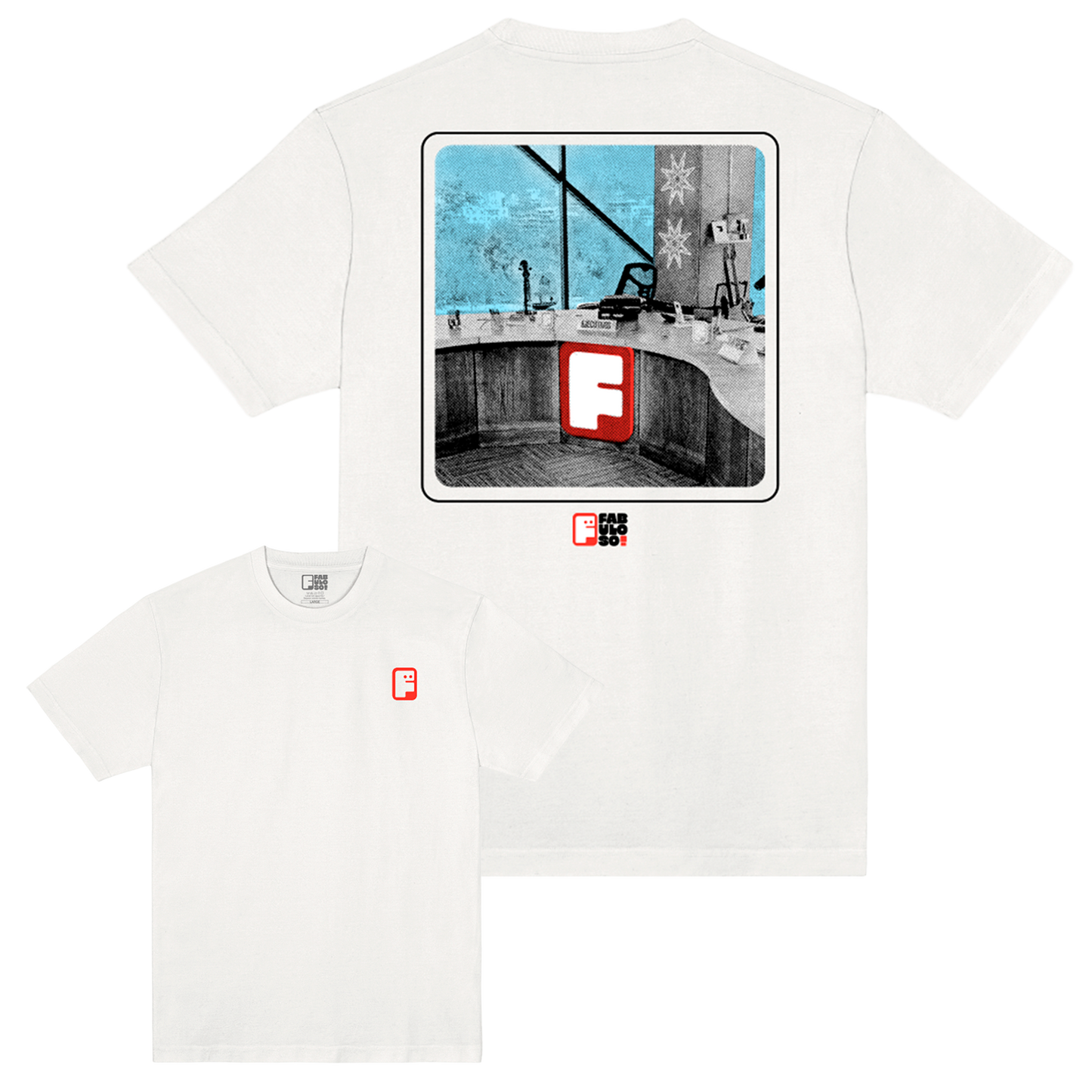 Polera Oficial Fabuloso - Estudio Fabuloso - Blanco