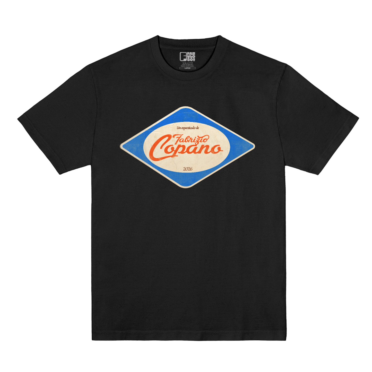 Polera Oficial Fabuloso - Fabrizio Copano - Negro