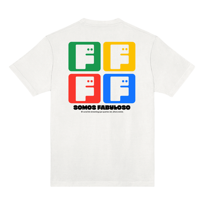 Polera Oficial Fabuloso - Somos Fabuloso - Blanco