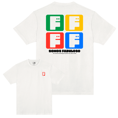 Polera Oficial Fabuloso - Somos Fabuloso - Blanco