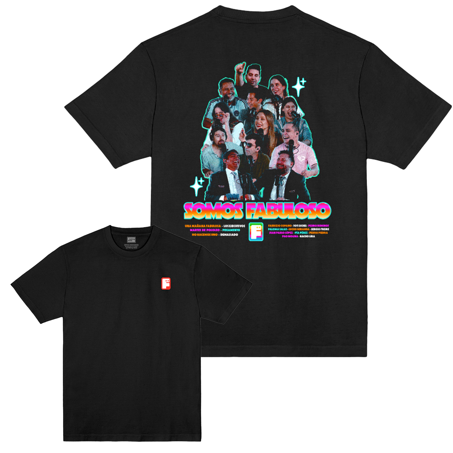 Polera Oficial Fabuloso - Somos Fabuloso - Negro