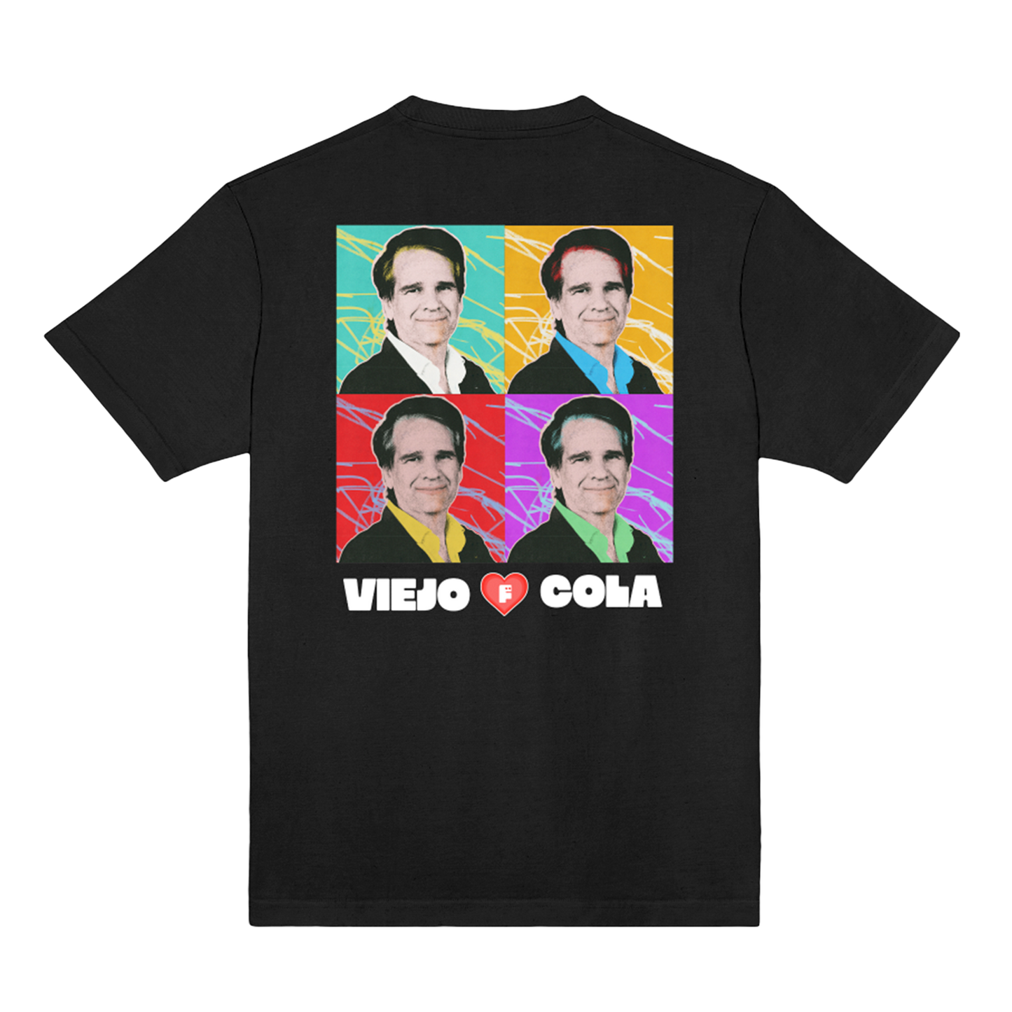 Polera Oficial Fabuloso - Viejo Cola - Negro