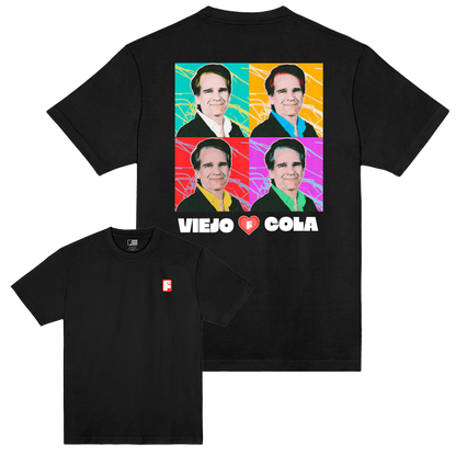 Polera Oficial Fabuloso - Viejo Cola - Negro