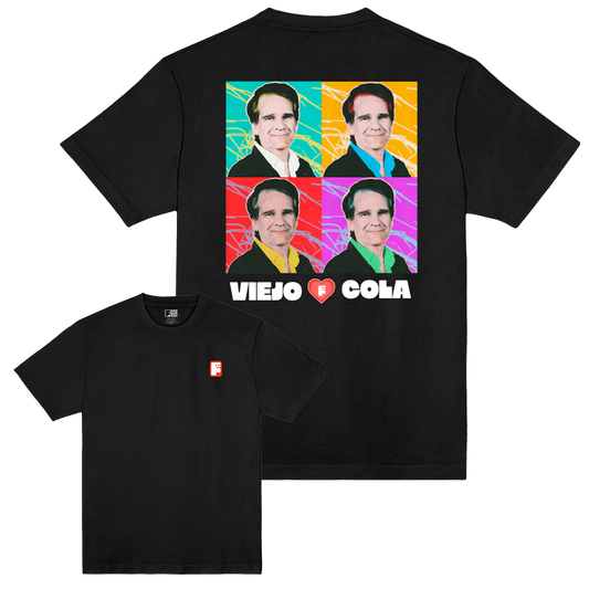Polera Oficial Fabuloso - Viejo Cola - Negro