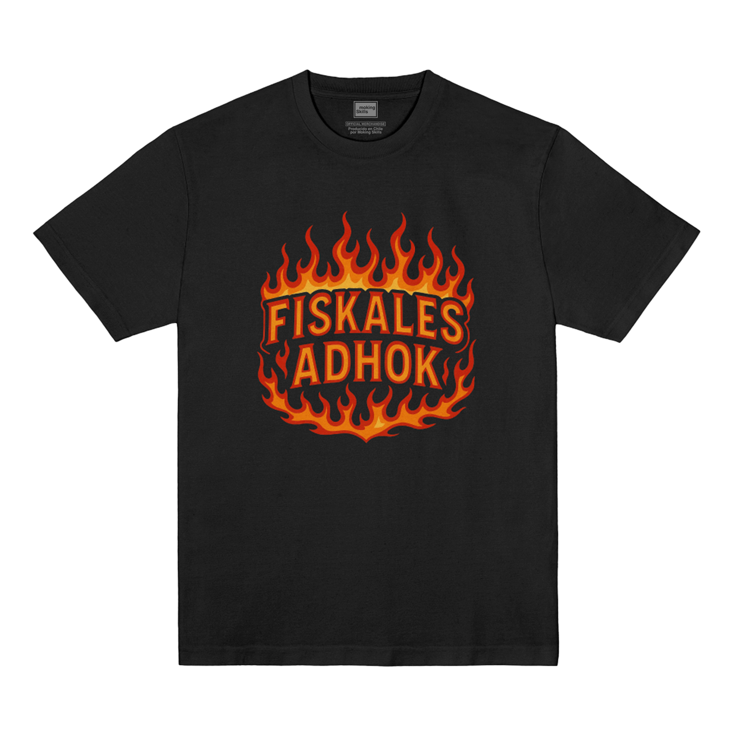 Polera Oficial Fiskales Ad-Hok - Fuego - Negro