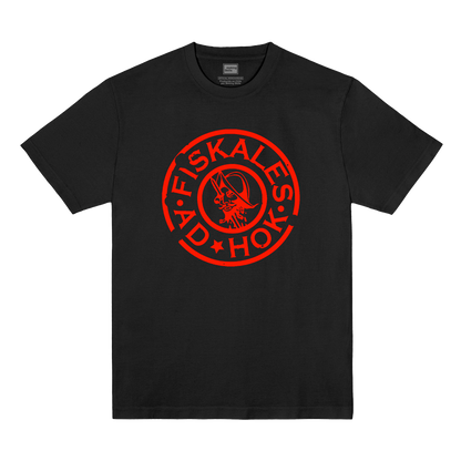 Polera Oficial Fiskales Ad-Hok - Logo Rojo - Negro
