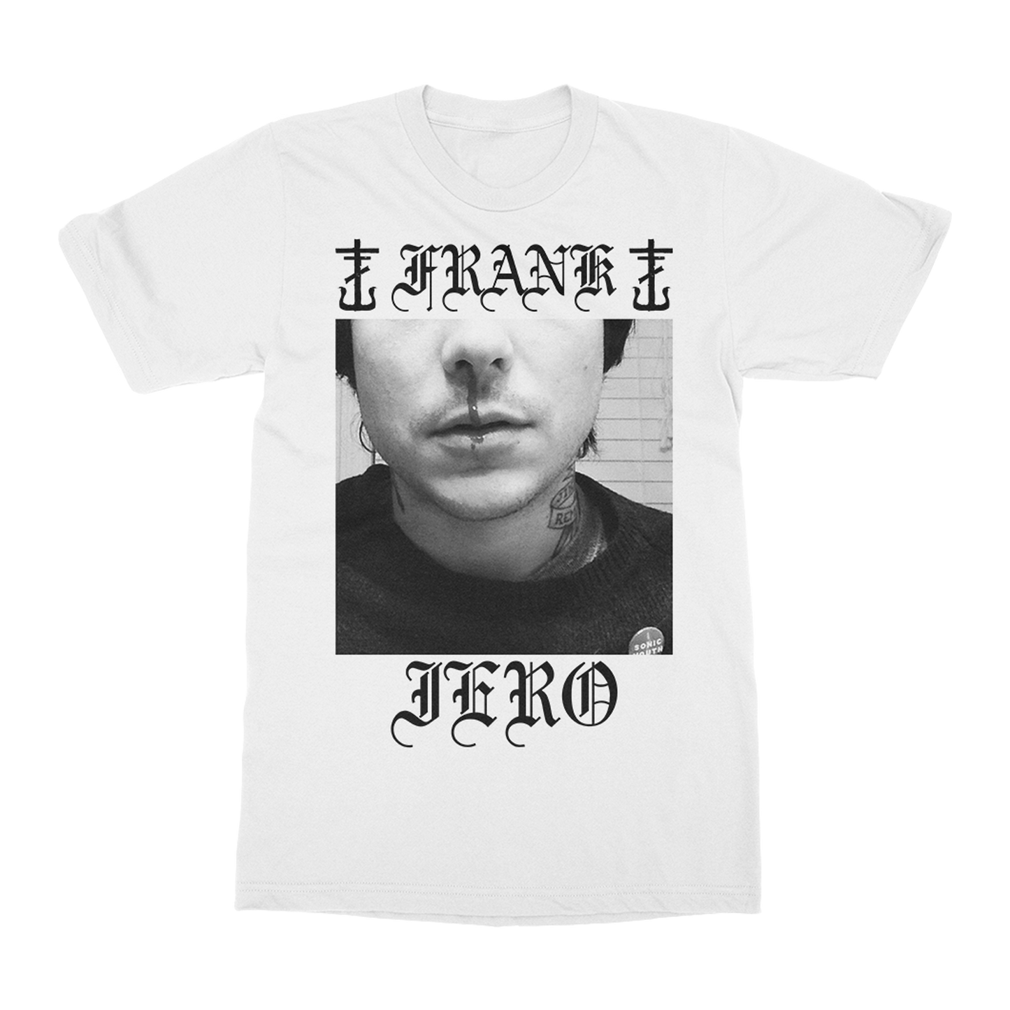 Polera Oficial Frankie Iero - Bloody Nose - Blanco